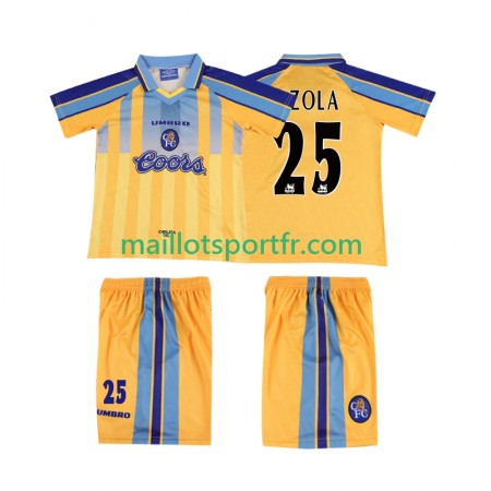 Maillot de Foot Chelsea ZOLA 25 1995 Retro Enfant Exterieur 1997 Maillot de Foot Chelsea ZOLA 25 1995 Retro Enfant Exterieur 1997